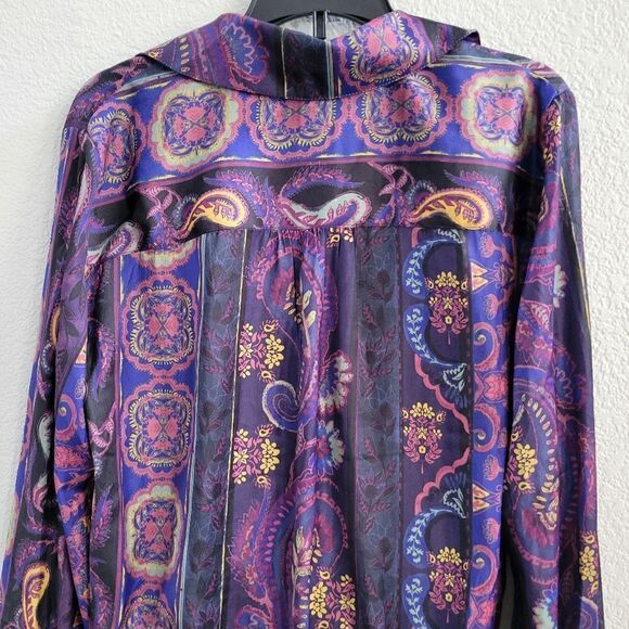 Free People Lana Printed Top M New - Picture 9 of 11